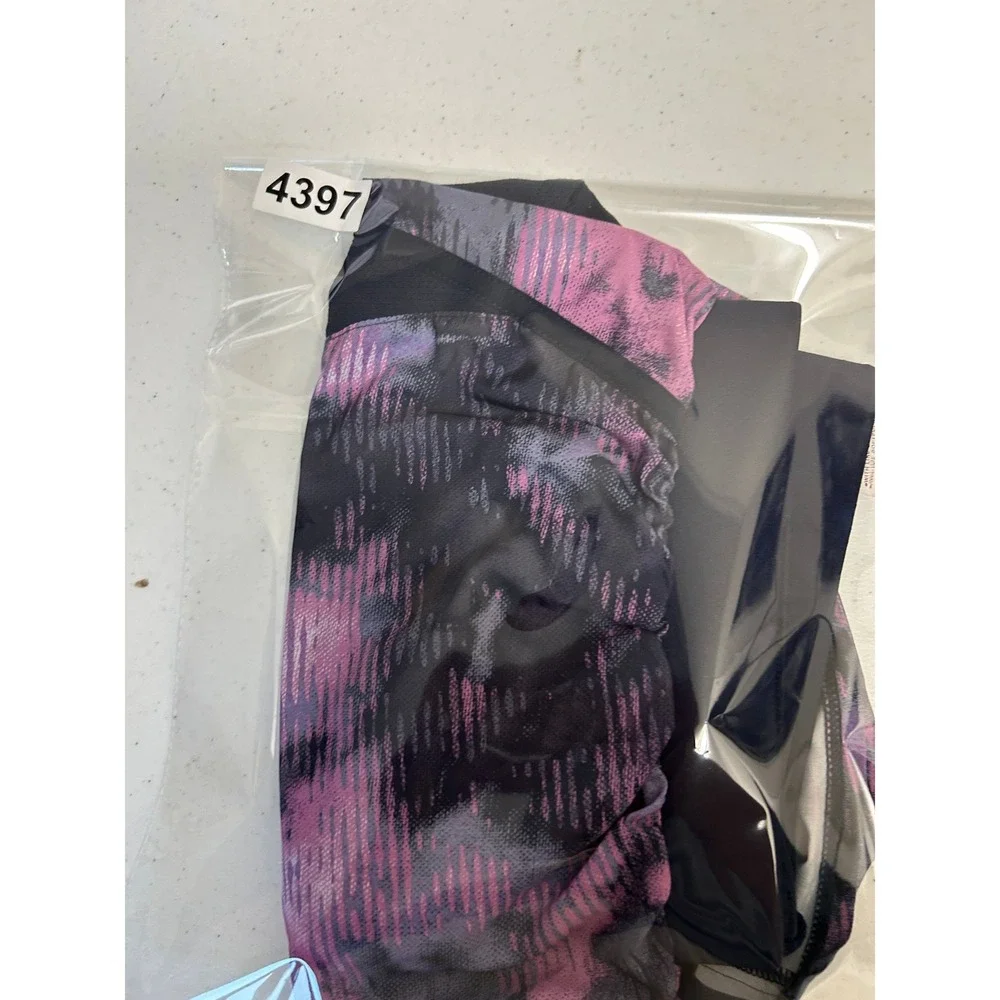 Under‎ Armour Womens Fly By Running Shorts Purple Navy Blue Abstract Print Small